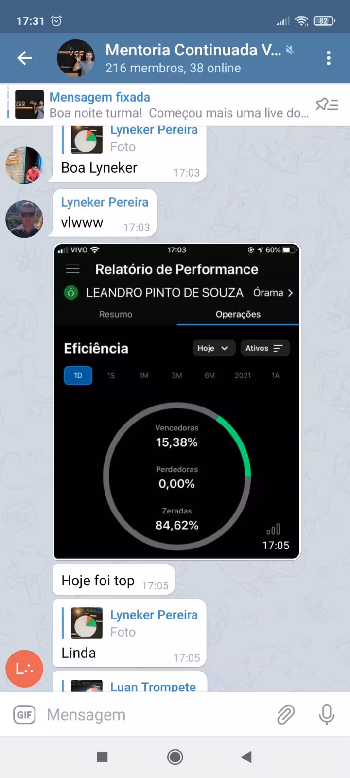 Depoimento de aluno — Protocolo VCO